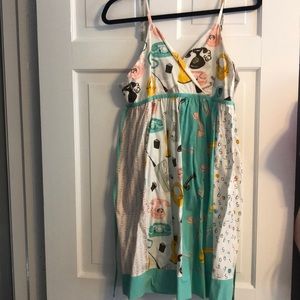 Telephone print dress